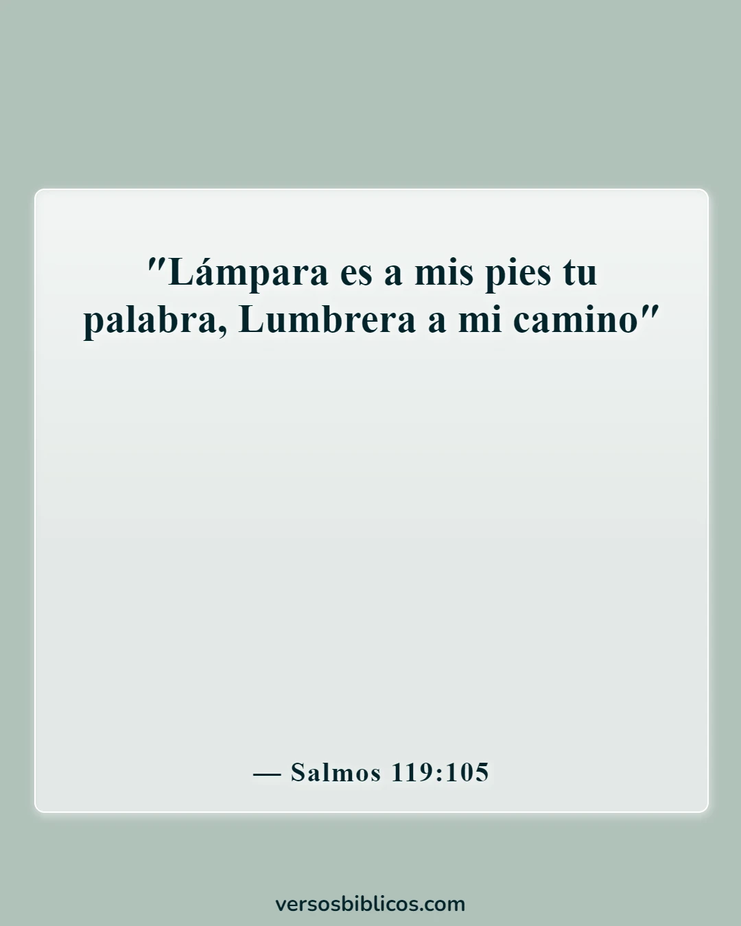 Versículos de la Biblia sobre la enseñanza a los niños (Salmos 119:105)