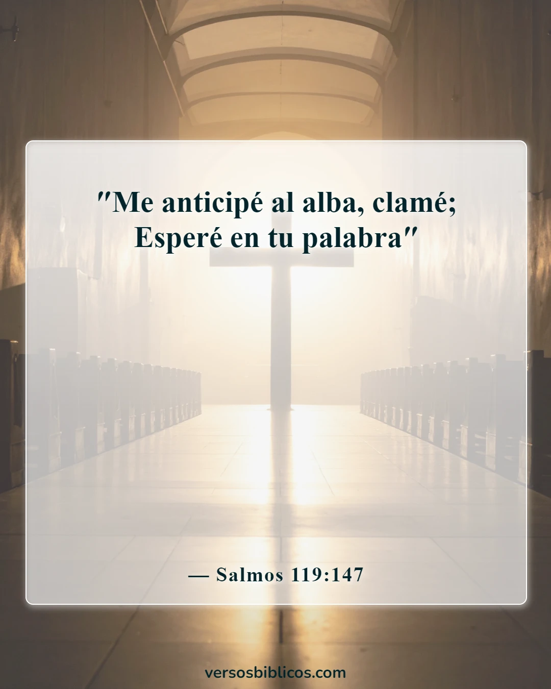 Versículos de la Biblia sobre los buenos días (Salmos 119:147)
