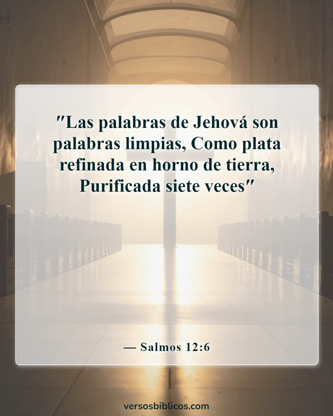 Versículos de la Biblia sobre Dios no miente (Salmos 12:6)