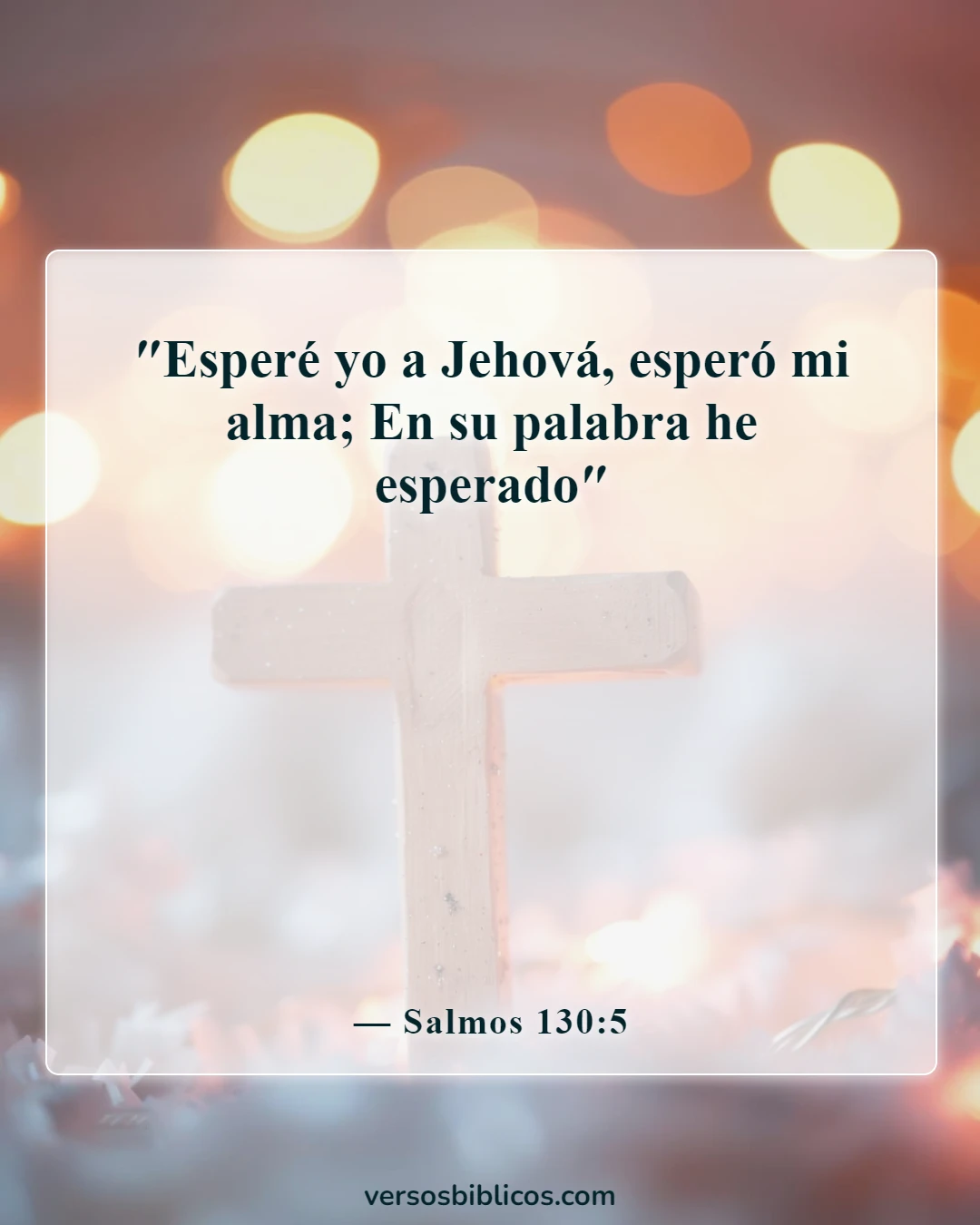 Versículos de la Biblia sobre la esperanza, la paciencia para el bien, bienaventurados (Salmos 130:5)
