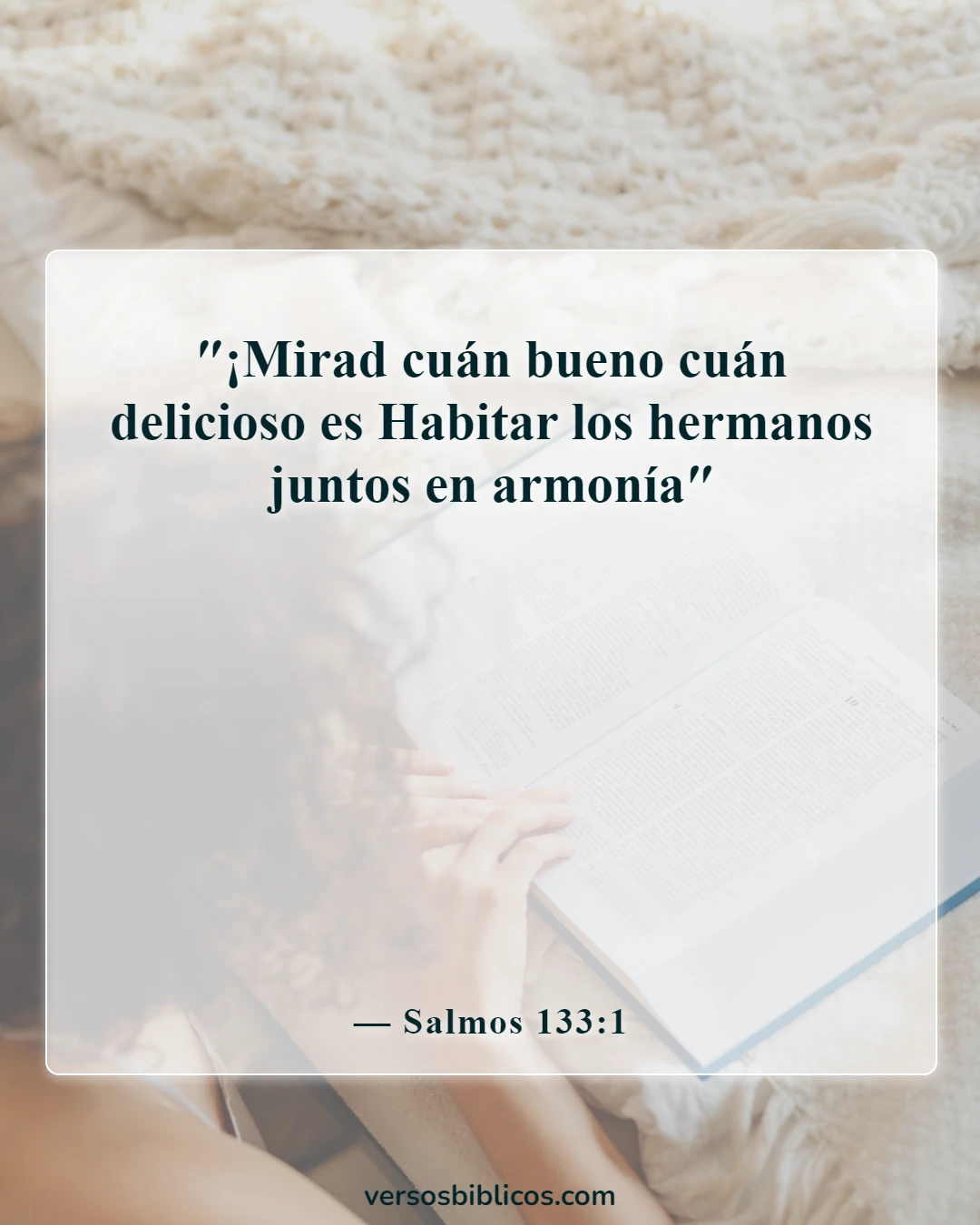 Versículos de la Biblia sobre el compromiso mutuo (Salmos 133:1)