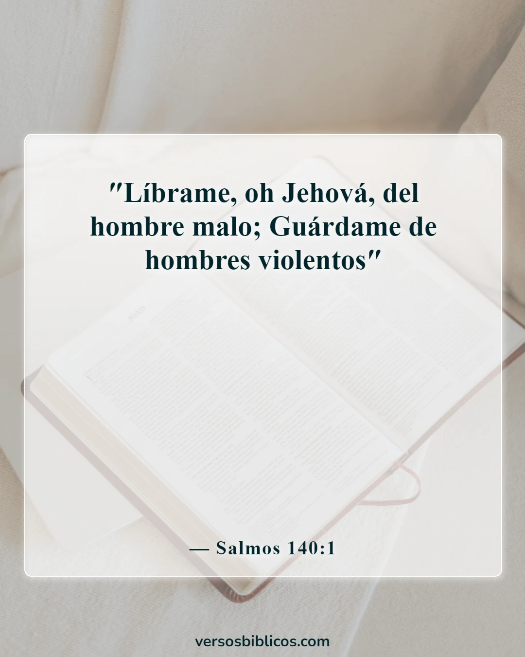 Versículos de la Biblia sobre los salmos más poderosos contra los enemigos (Salmos 140:1)