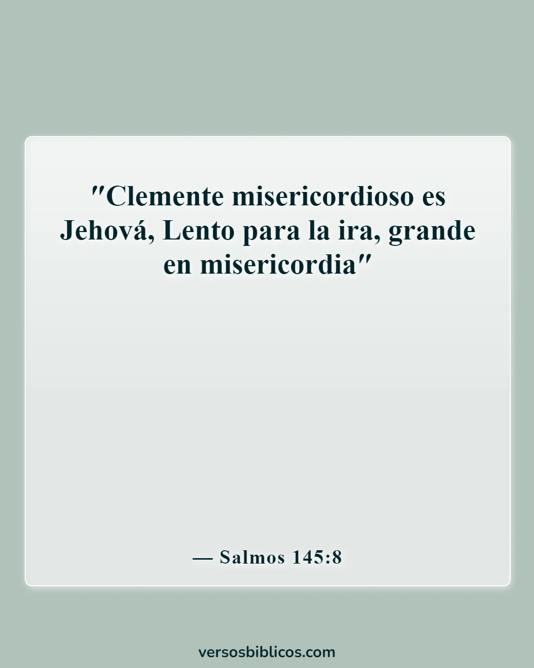 Versículos de la Biblia sobre Dios impresionante (Salmos 145:8)