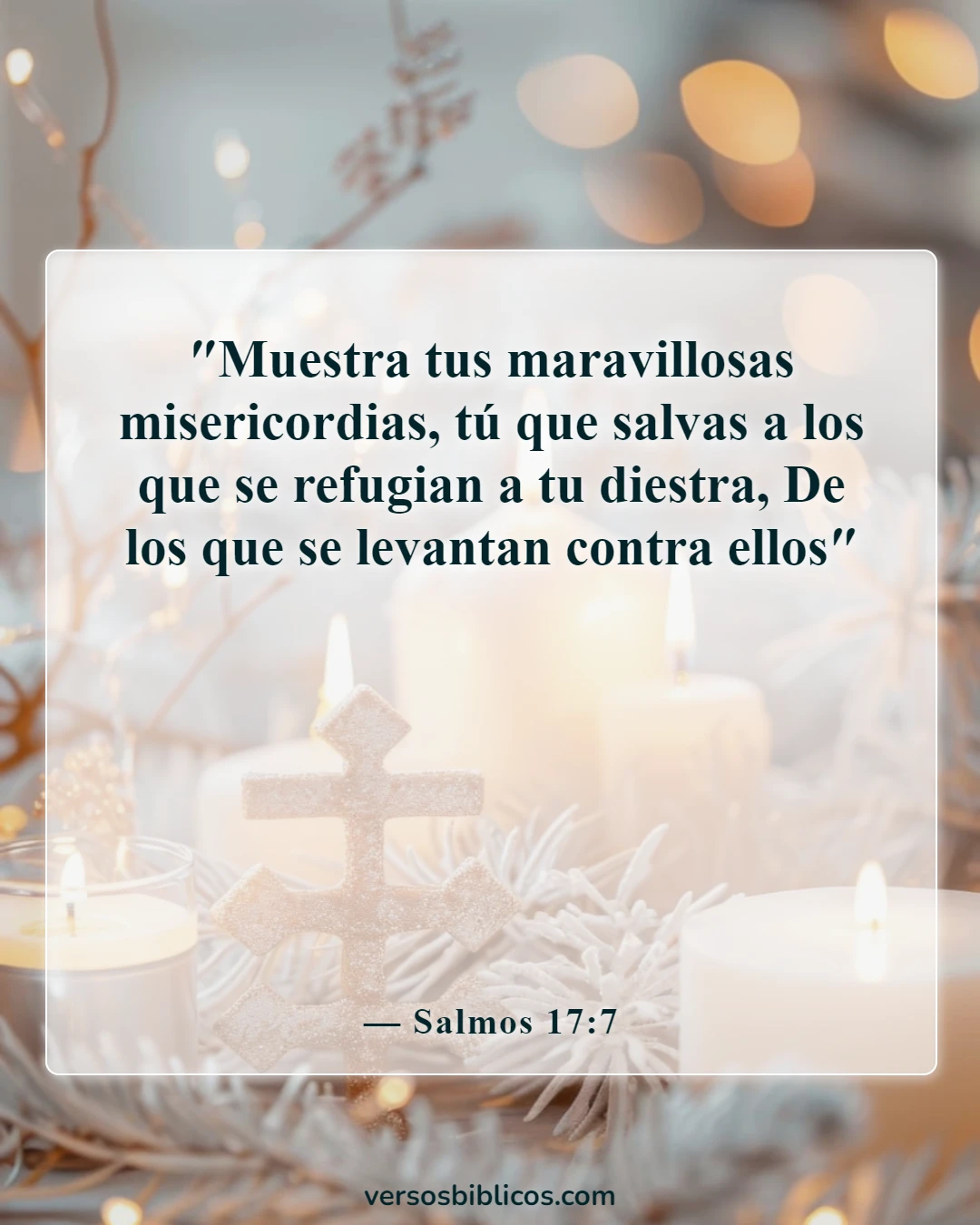 Versículos de la Biblia sobre los salmos más poderosos contra los enemigos (Salmos 17:7)