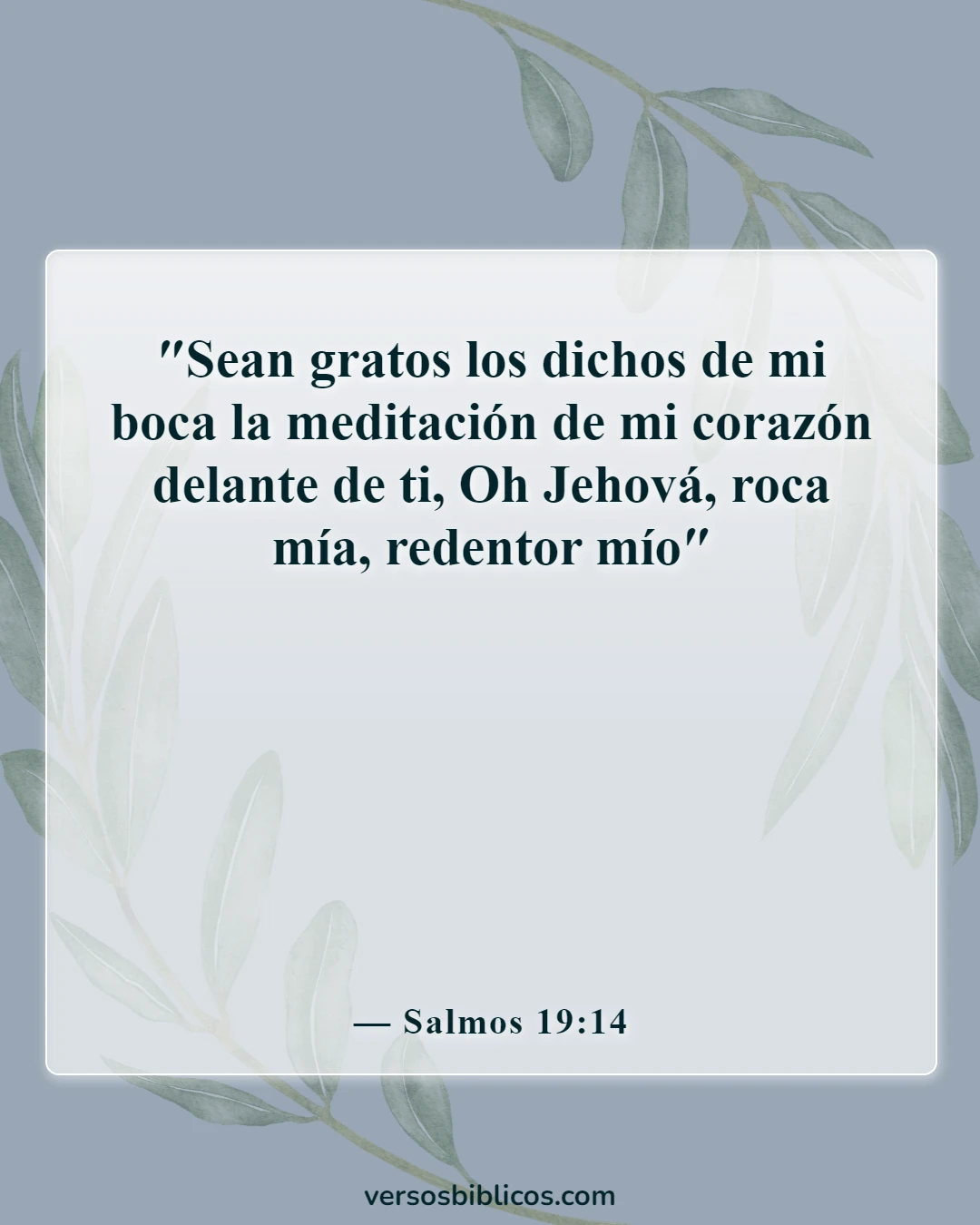 Versículos de la Biblia sobre recordar a Dios (Salmos 19:14)