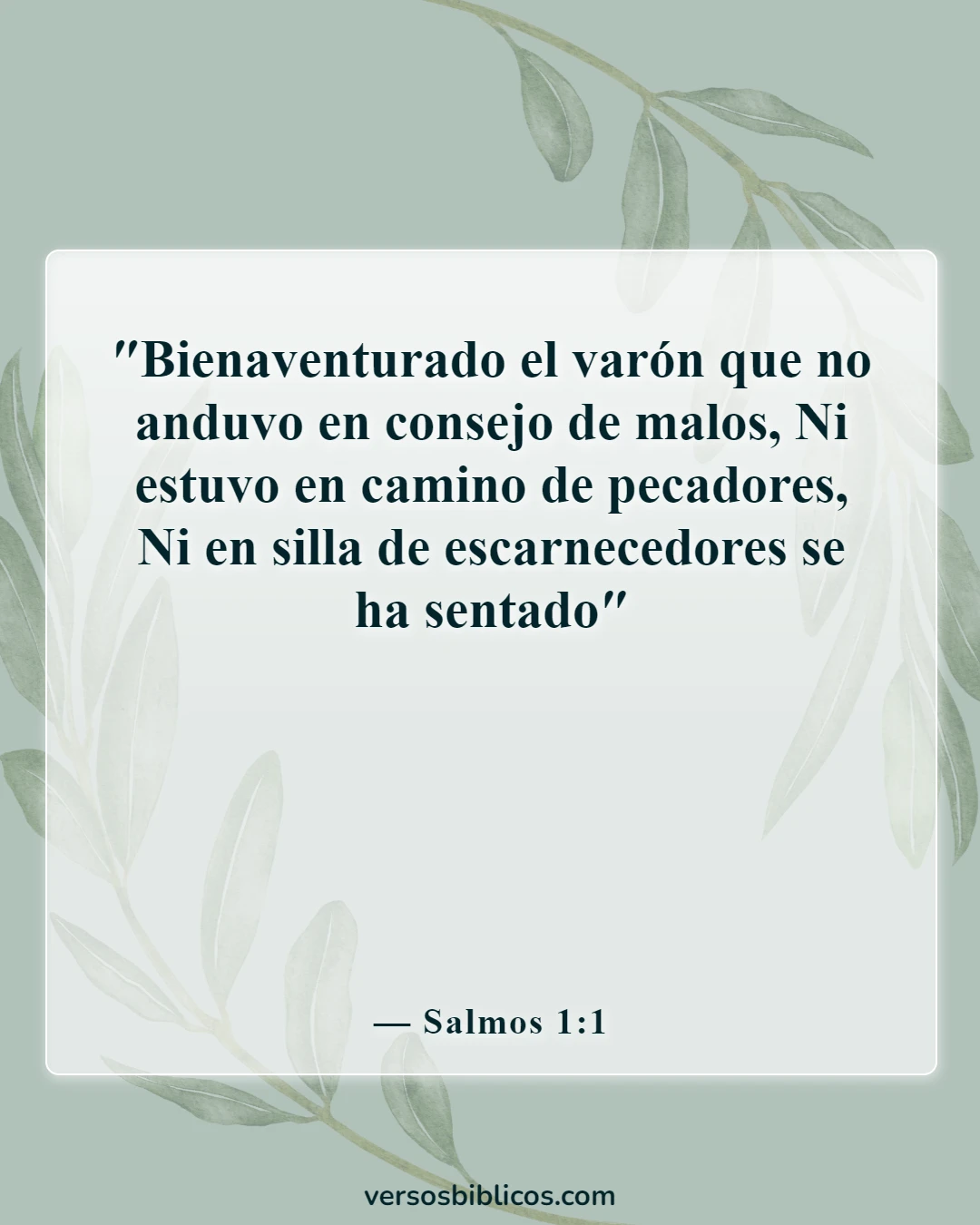 Versículos de la Biblia sobre elegir amigos (Salmos 1:1)