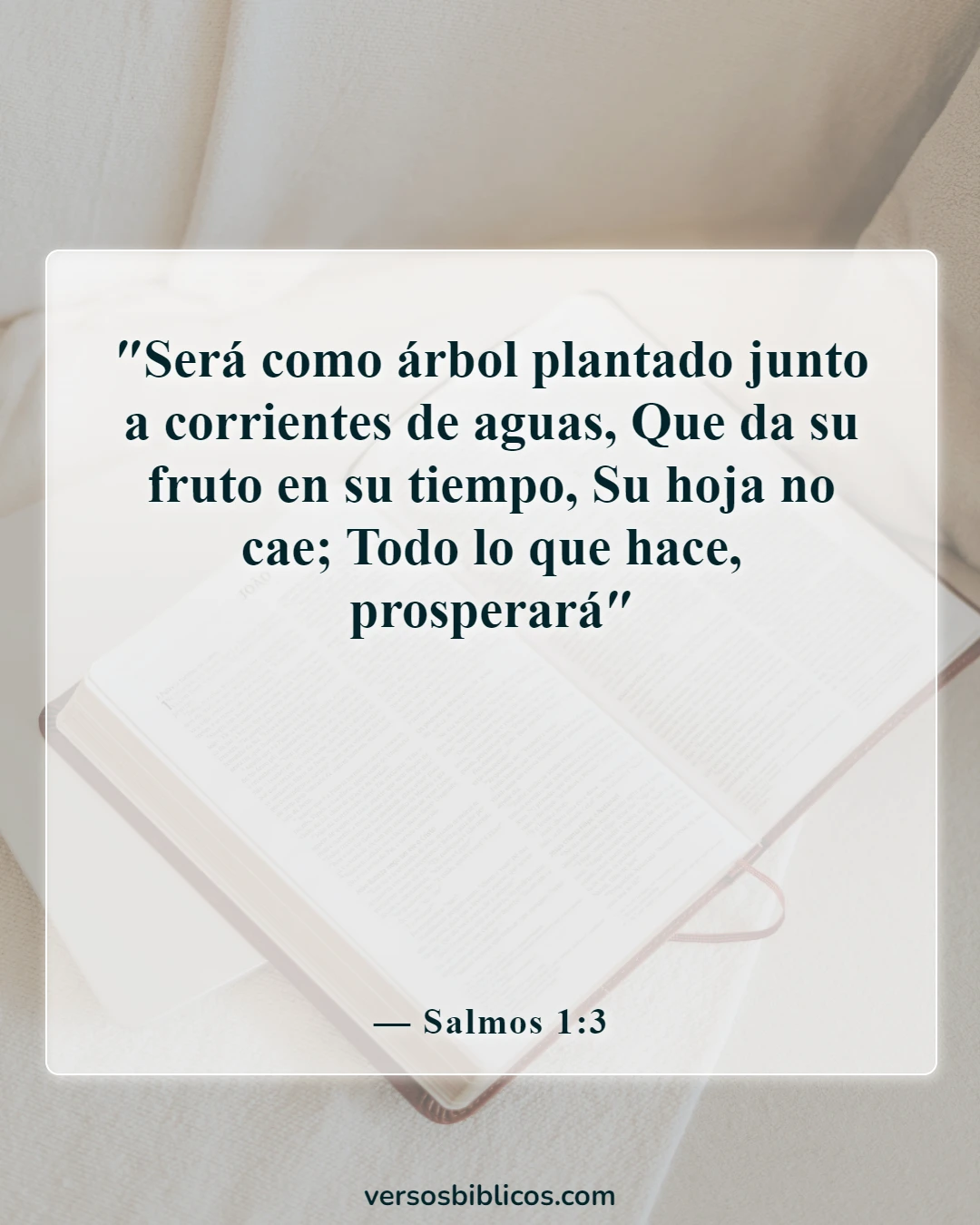 Versículos de la Biblia sobre dar fruto (Salmos 1:3)