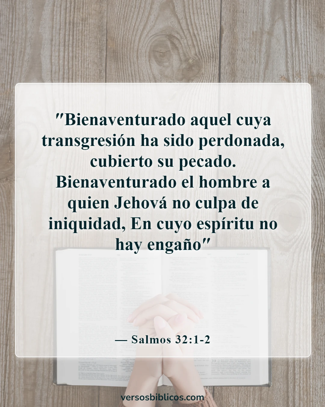 Versículos de la Biblia sobre la gracia y el perdón (Salmos 32:1-2)