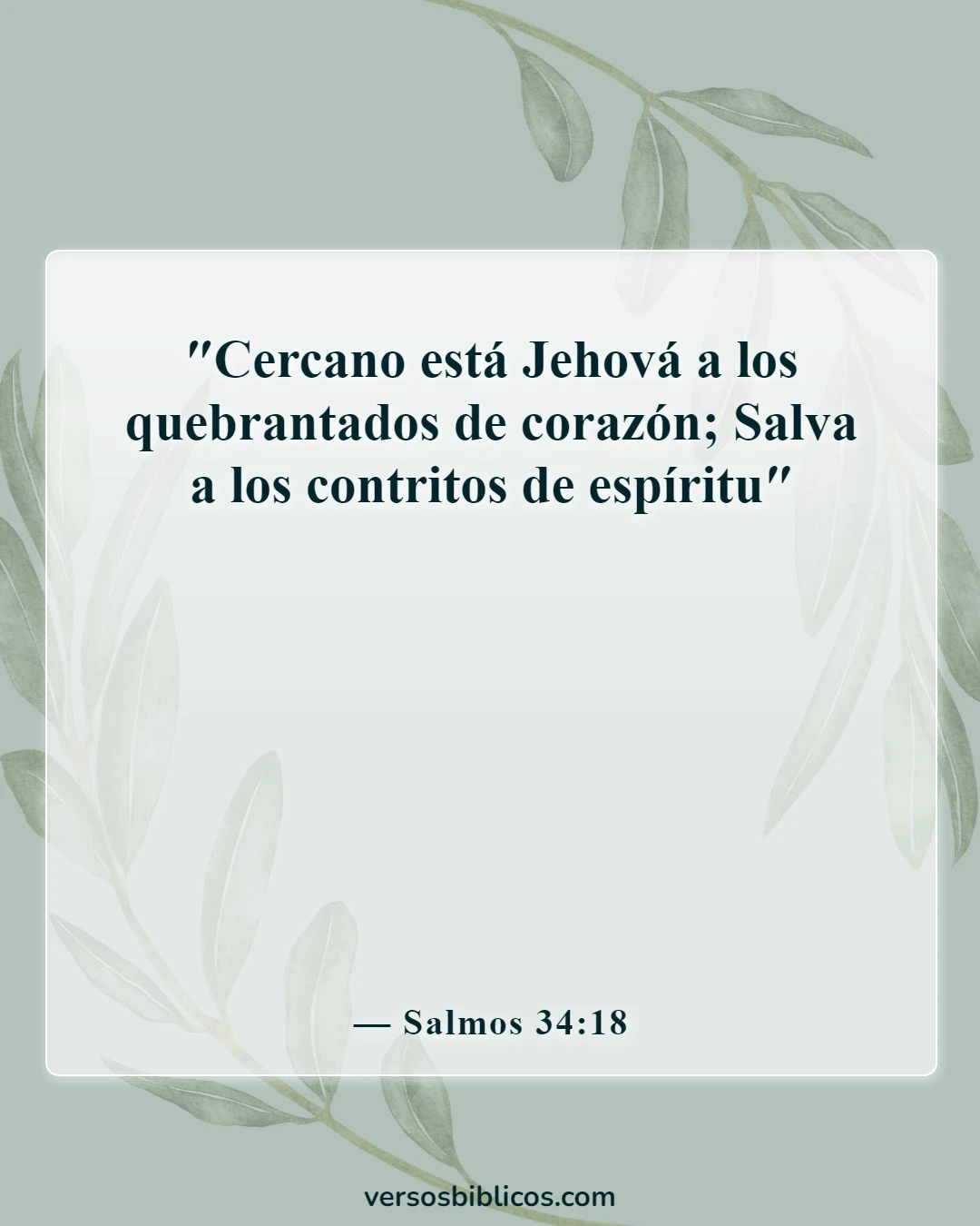 Versículos de la Biblia sobre la soledad (Salmos 34:18)