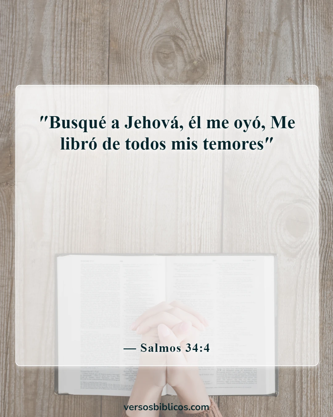 Versículos de la Biblia sobre la paz (Salmos 34:4)