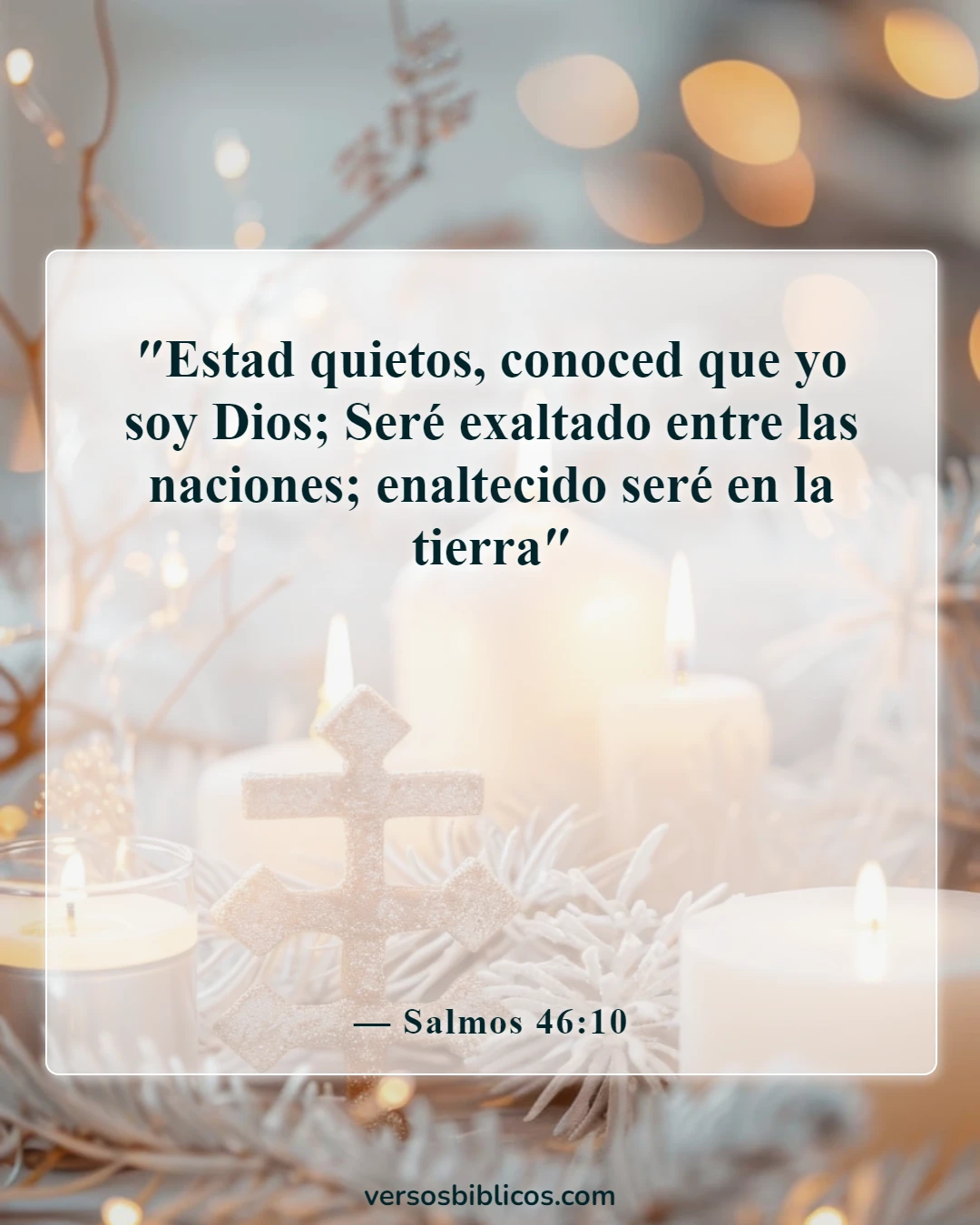 Versículos de la Biblia sobre el duelo por la pérdida de un ser querido (Salmos 46:10)
