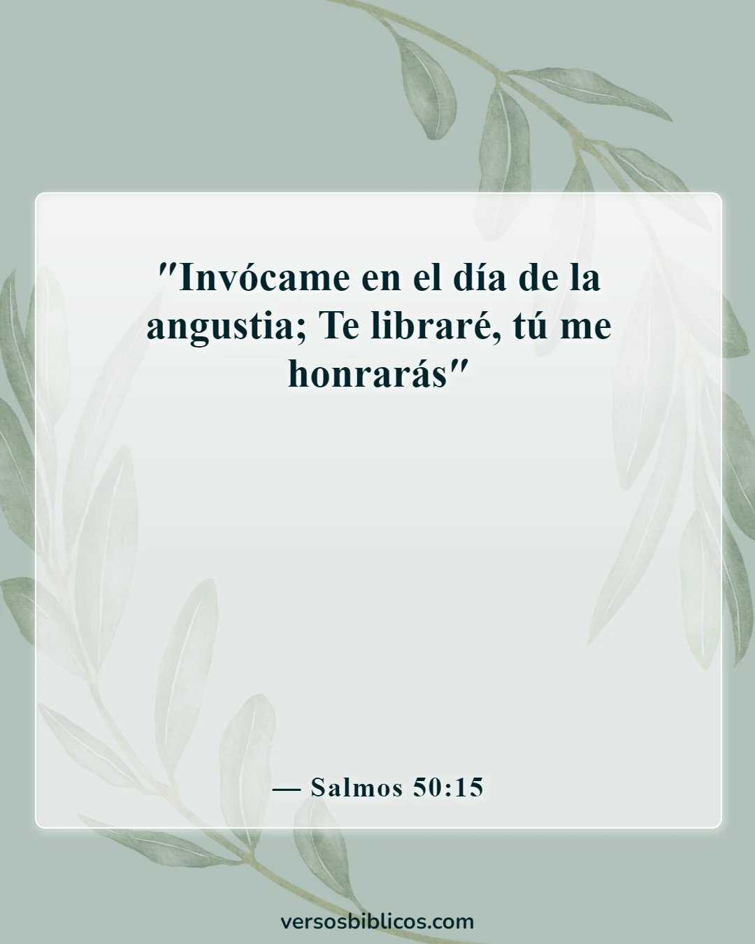 Versículos de la Biblia sobre pedir y recibir (Salmos 50:15)