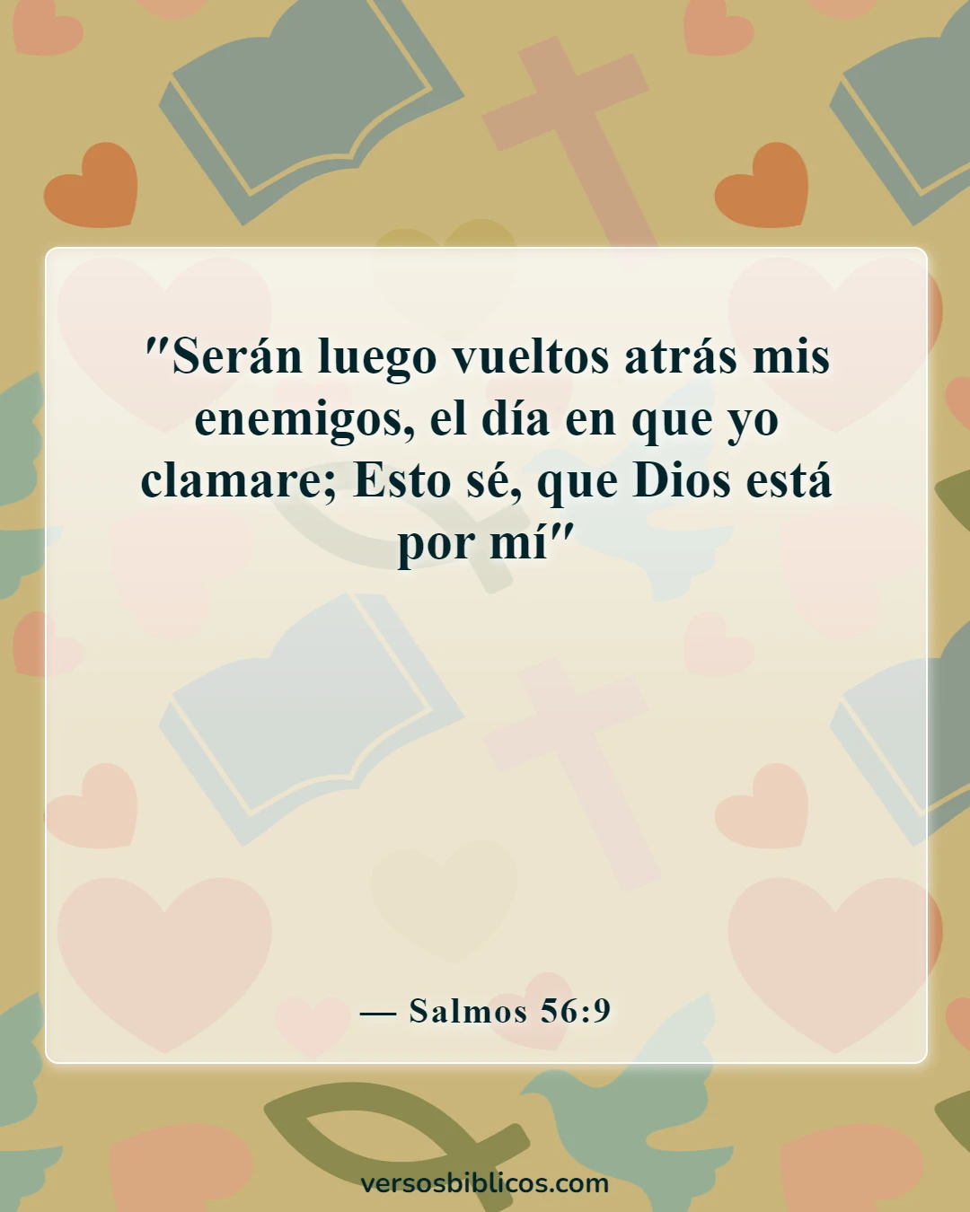 Versículos de la Biblia sobre los salmos más poderosos contra los enemigos (Salmos 56:9)