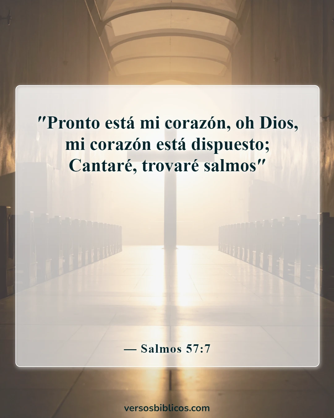 Versículos de la Biblia sobre el canto (Salmos 57:7)