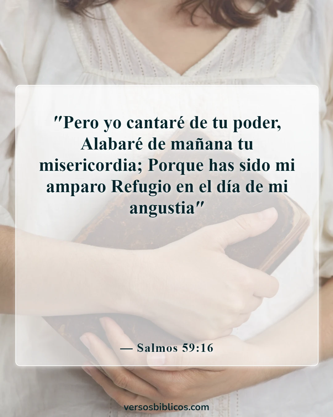 Versículos de la Biblia sobre el canto (Salmos 59:16)