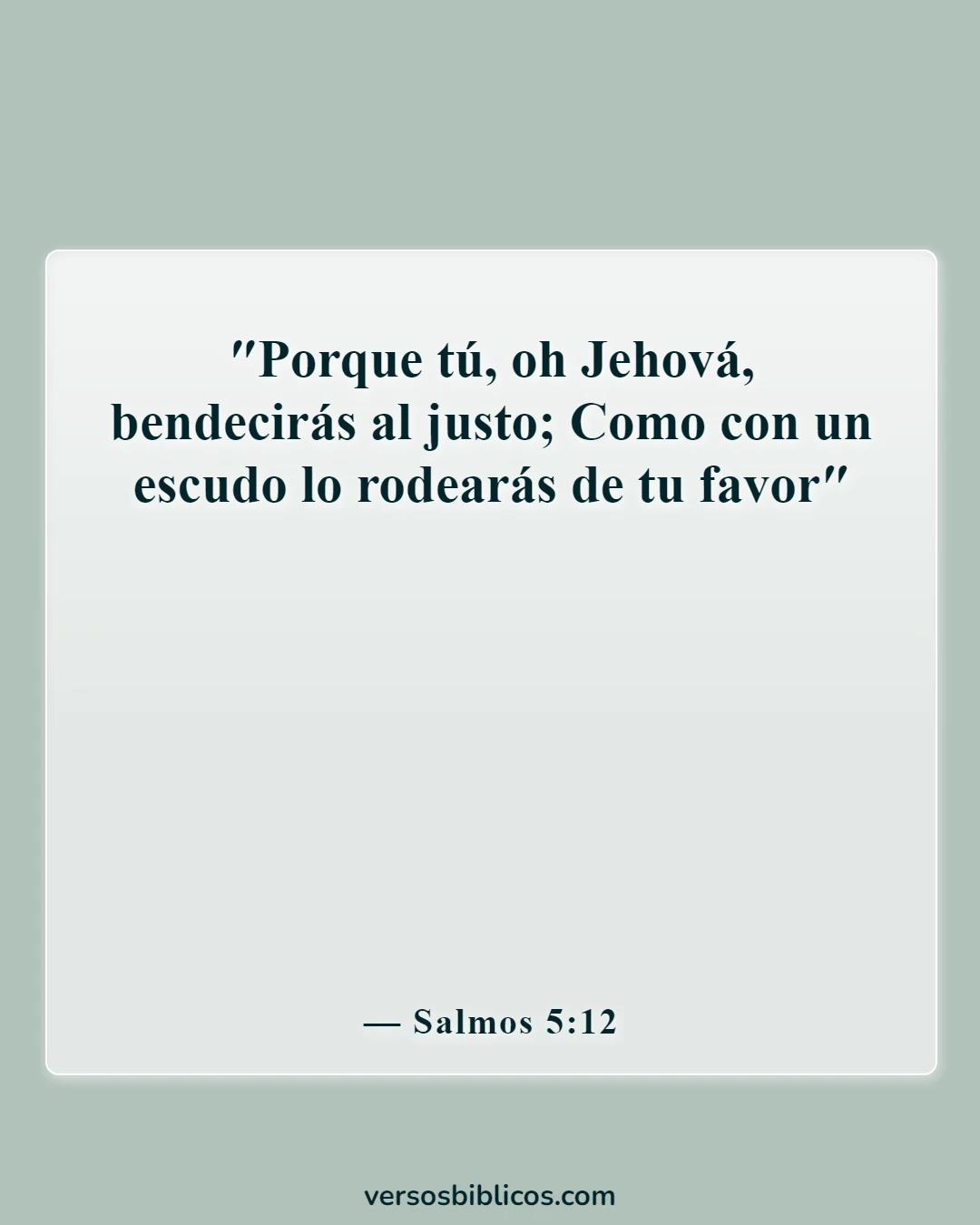 Versículos de la Biblia sobre el favor y el avance (Salmos 5:12)