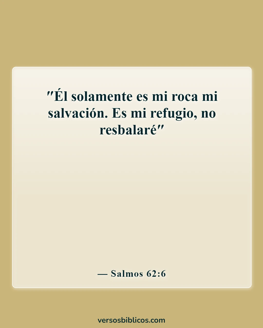 Versículos de la Biblia sobre las anclas (Salmos 62:6)