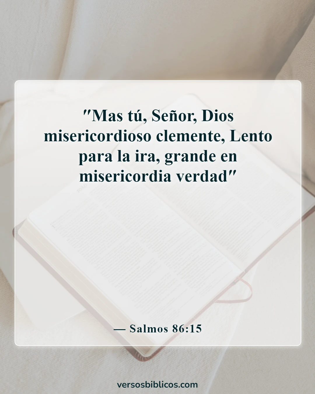 Versículos de la Biblia sobre la compasión (Salmos 86:15)