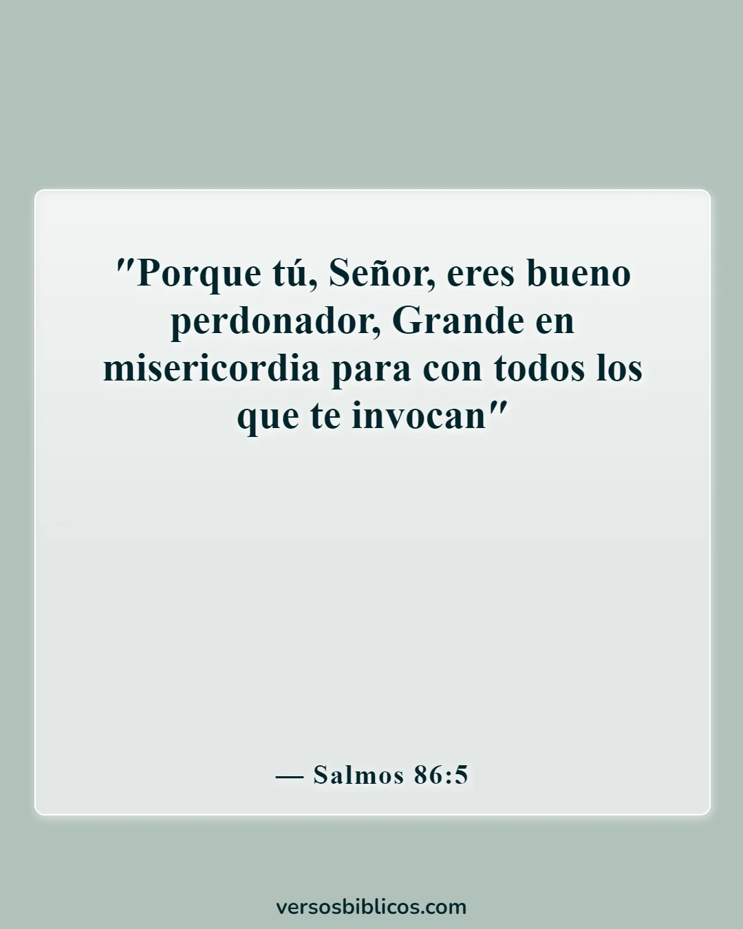Versículos de la Biblia sobre la advertencia antes de la destrucción (Salmos 86:5)