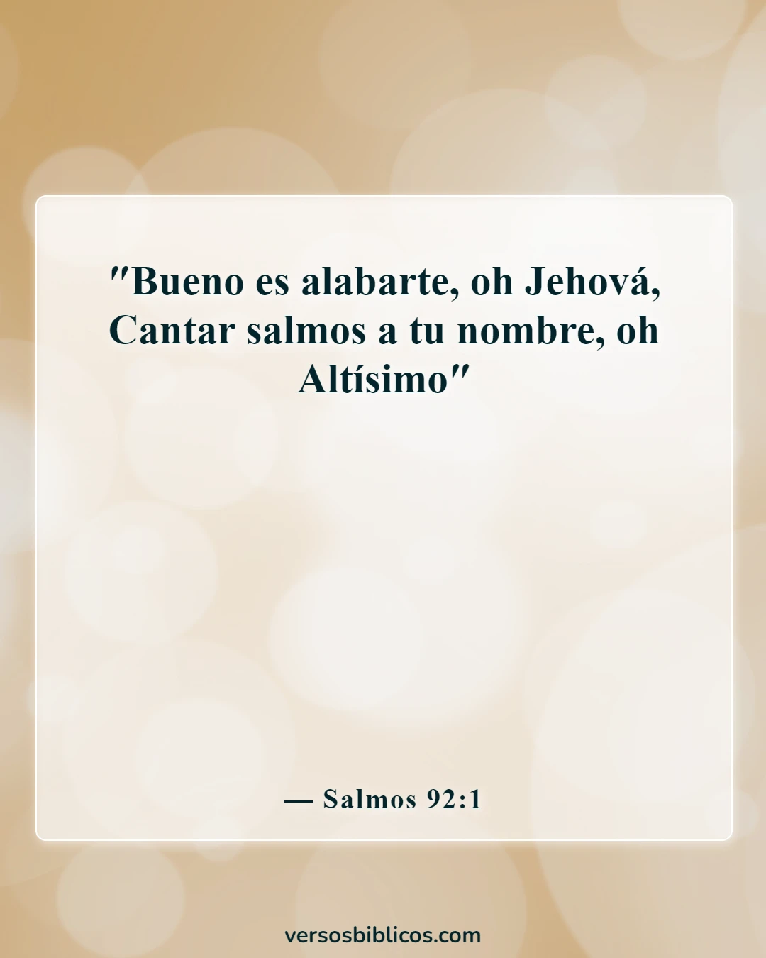 Versículos de la Biblia sobre el canto (Salmos 92:1)