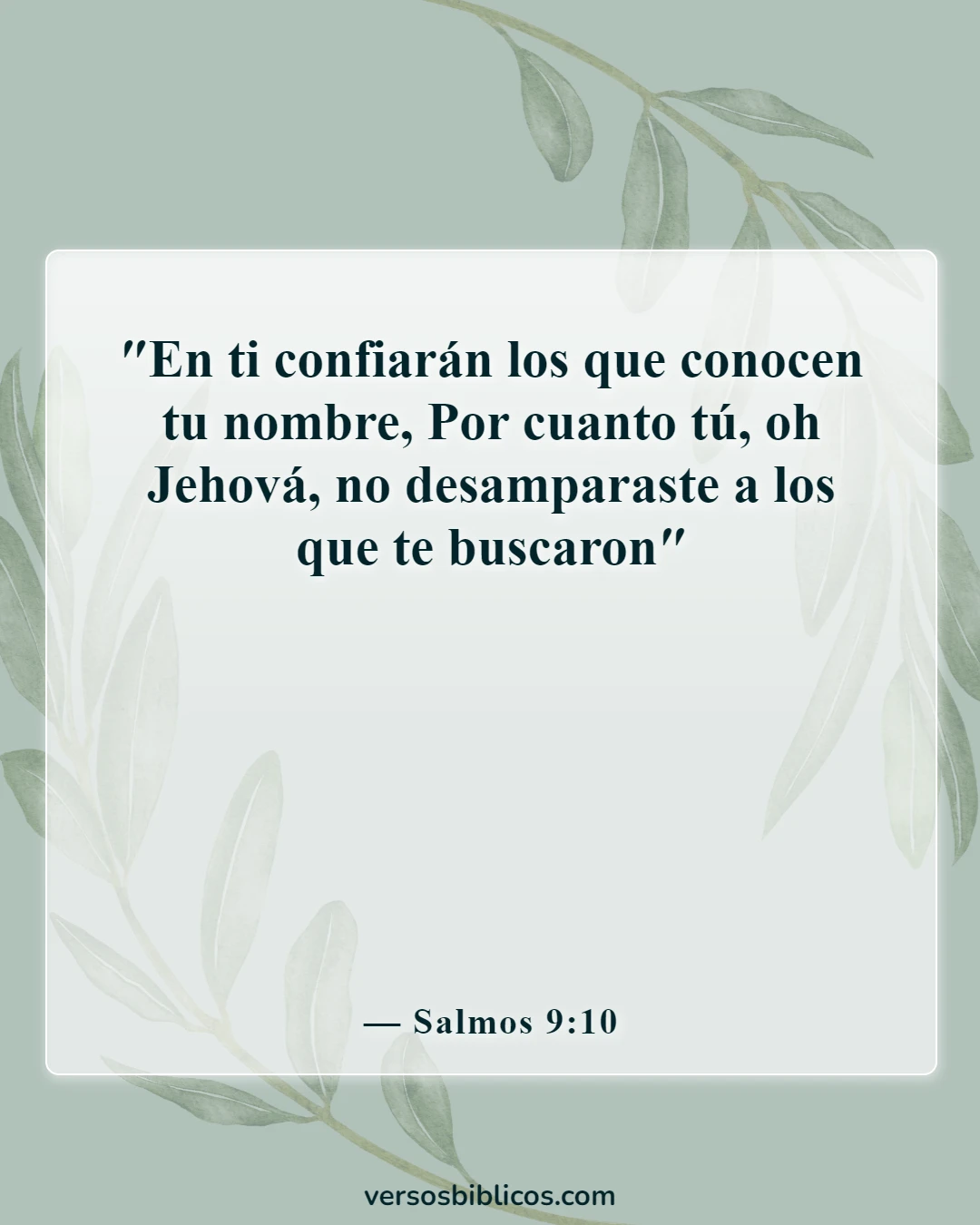 Versículos de la Biblia sobre la fe (Salmos 9:10)