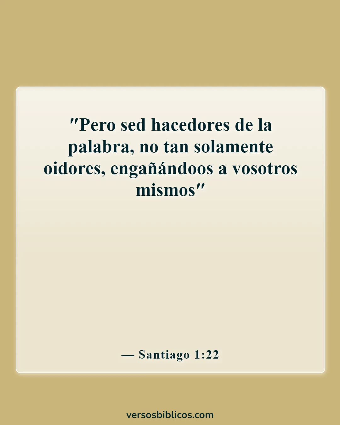 Versículos de la Biblia sobre despertar (Santiago 1:22)