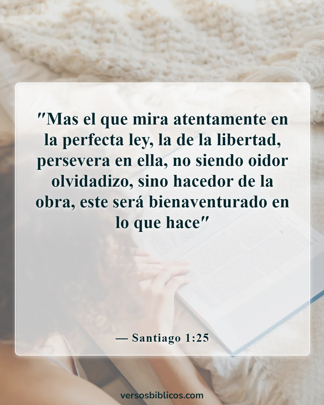 Versículos de la Biblia sobre la exención religiosa (Santiago 1:25)
