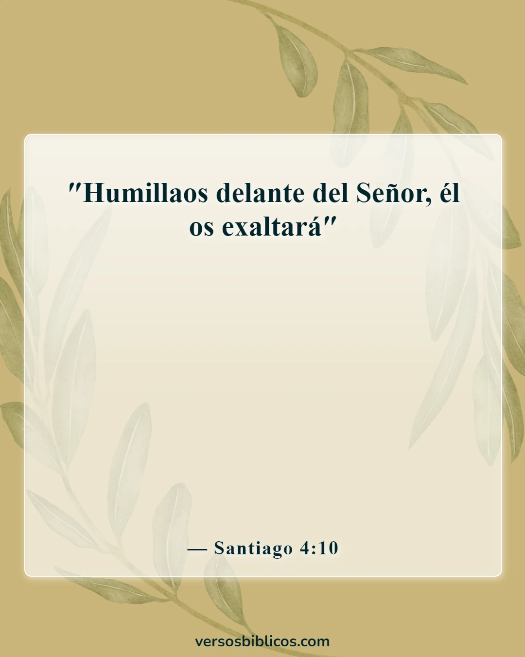 Versículos de la Biblia sobre problemas de actitud (Santiago 4:10)