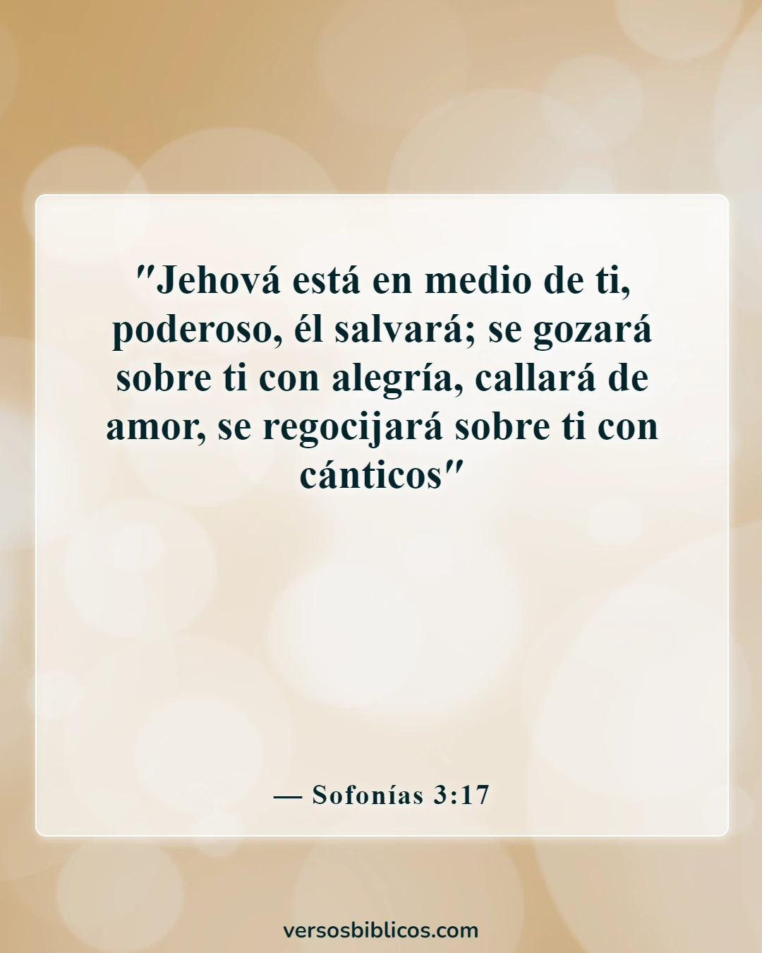 Versículos de la Biblia sobre el canto (Sofonías 3:17)