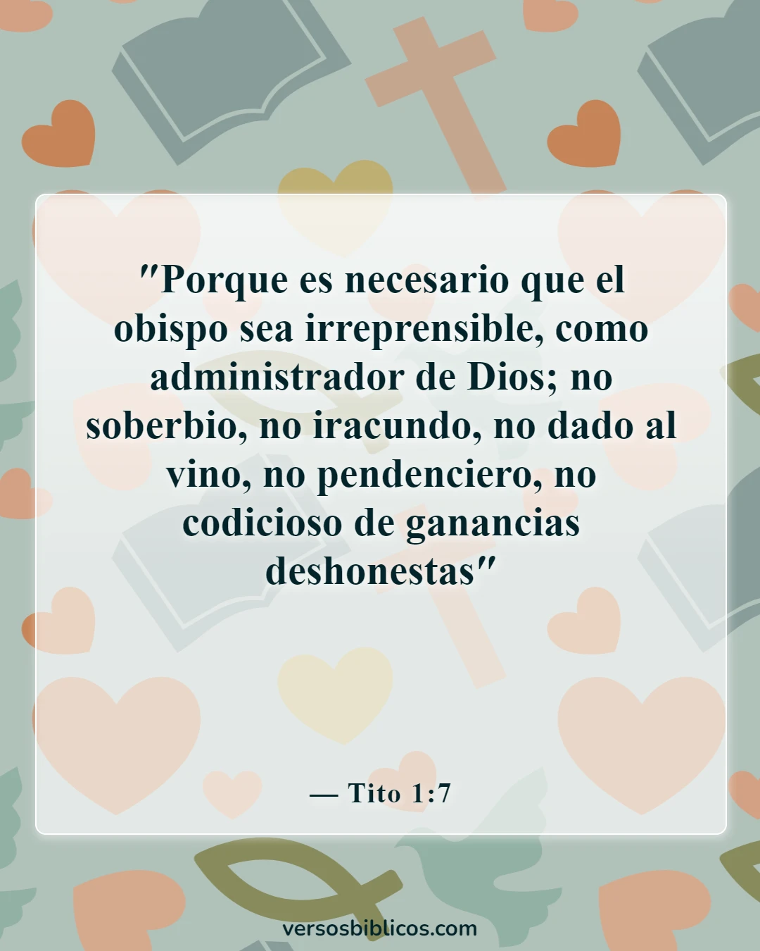 Versículos de la Biblia sobre la ira (Tito 1:7)