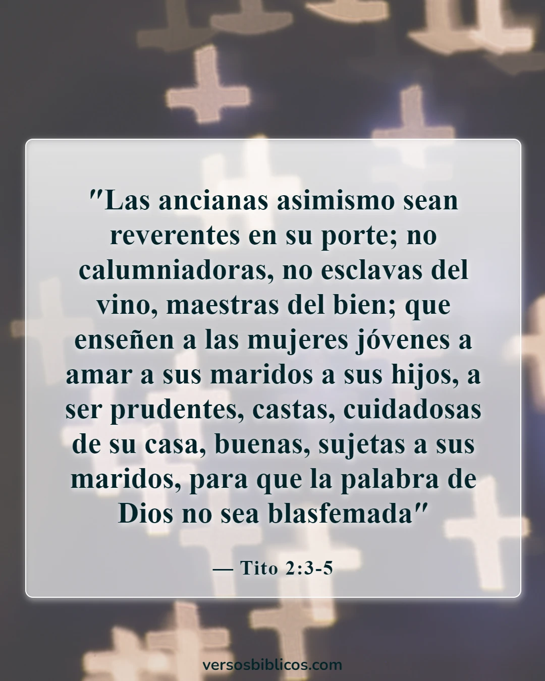 Versículos de la Biblia sobre la ropa de mujer (Tito 2:3-5)