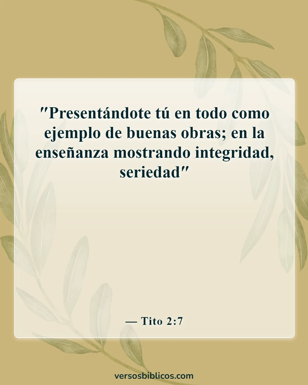 Versículos de la Biblia sobre el aprecio y la gratitud hacia los demás (Tito 2:7)