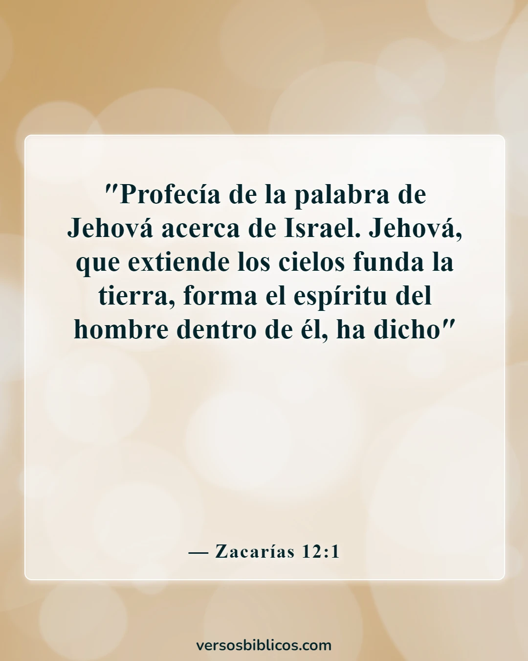 Versículos de la Biblia sobre el alma (Zacarías 12:1)